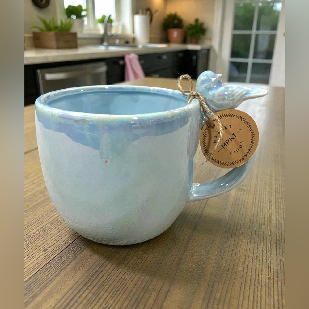 Blue Bird Iridescent Mug Coffee Cup